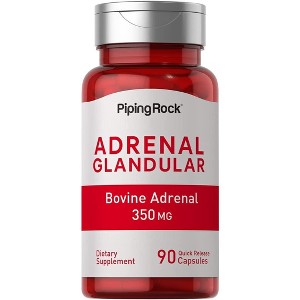 Piping Rock Raw Adrenal Glandular 350 mg | 90 Capsules - 1 of 1