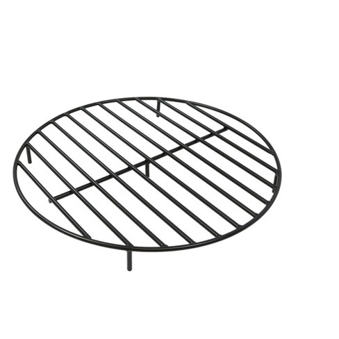 Sunnydaze Outdoor Heavy Duty Steel With High Temperature Finish Round Fire Pit Firewood Log Grate 30 Black Target