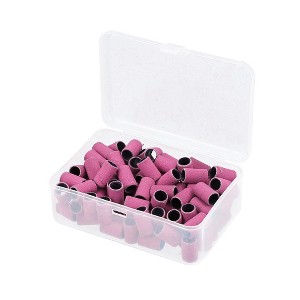 Unique Bargains 240 Grit Nail Drill Bits Sanding Bands Gel File Polish Remover For Electric Nail Tools 100 Pieces - 1 of 4