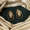 SOHI Women's Champayne Gold Enchanted Echo Drop Earrings - 2 of 4
