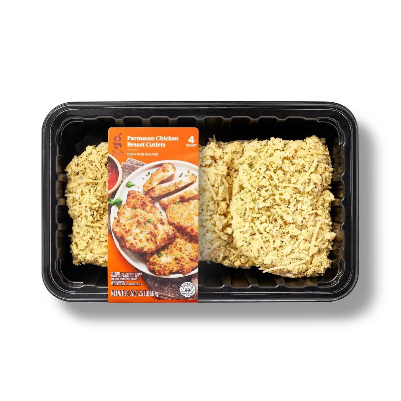 Parmesan Chicken Breast Cutlets - 20oz - Good &#38; Gather&#8482;, 1 of 5