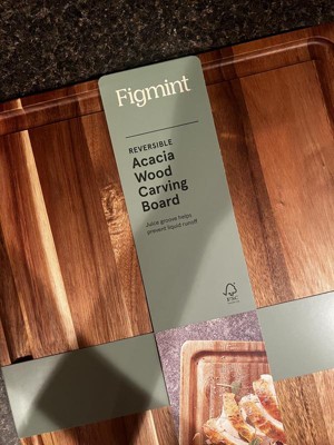 12x15 Nonslip Acacia Wood Cutting Board Natural - Figmint™ : Target