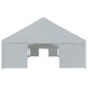 vidaXL Party Tent Grey Polyethylene, powder-coated steel Large - 3 of 4