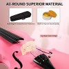 SEVOBAL Orchestral String Instruments 4/4 Acoustic Violin Set with Case Bow Rosin for Violin Students, White, 31.5"*9.84"*4.92" - 4 of 4