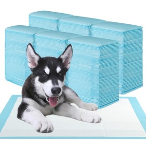 Tangkula 36"x 24"(300 Counts) Dog Potty Training Pads Puppy Pee Pads w/ Quick-Drying - 1 of 4