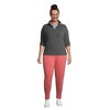 Lands' End Women's Plus Size Thermacheck 100 Fleece Quarter Zip Pullover Top - 4 of 4