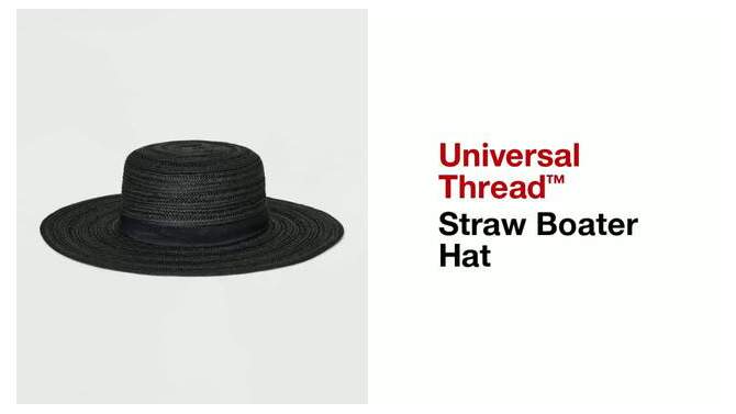Straw Boater Hat - Universal Thread™, 2 of 8, play video