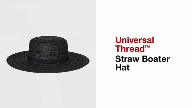 Straw Boater Hat - Universal Thread™, 2 of 8, play video
