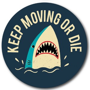 Courtside Market Global Wonders Photography Collection, Jaws Advice I Statement Piece Wood Décor - 1 of 4