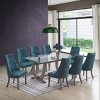 Kings Brand Furniture Elmer Crystal-Tufted Upholstered Fabric Dining Room Chairs, Set of 2 - 3 of 3