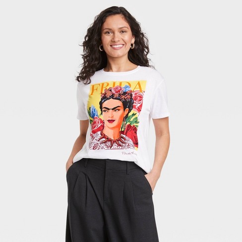 JDY Black Floral Frida Kahlo T-Shirt New Look | ubicaciondepersonas ...