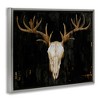 Stupell Industries Deer Antlers Skull Dark Rustic Floating Frame Canvas Art - 2 of 4