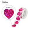 Unique Bargains Self-Adhesive Heart Decorations Stickers for Envelope Wedding 500 Pcs - 2 of 4