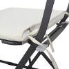 Nestfair 3pc Patio Bistro Balcony Metal Chair Table Set - 3 of 4