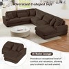 MOONMISS 129" Oversized Corduroy Sectional Sofa U-shaped Sofa Couch Modern Sofa for Living Room - 3 of 4