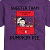 Men's - Peanuts - Sweeter Than Pumpkin Pie Short Sleeve Graphic T-Shirt - 2 of 4