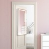 Tangkula LED Mirror Jewelry Cabinet Wall/Door Mounted Organizer Armoire w/ 3 Color Light - 2 of 4