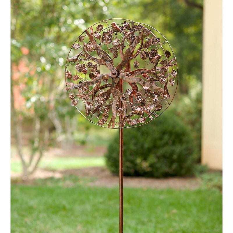 Wind & Weather Copper-Colored Tree of Life Metal Wind Spinner, 4 of 8