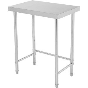 Stainless Steel Work Table, 400lb Capacity Commercial Prep Table with Galvanized Legs for Kitchen, Restaurant, Garage - 1 of 4