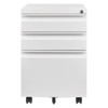 Metal Mobile File Cabinet with Lock, Under Desk Filing Storage Cabinet, Rolling Filing Storage Cabinet For Home Office Study Room - 4 of 4