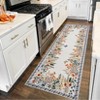Boho Washable Floral Rugs, Large Living Room Rug, Non-Slip Soft  Indoor Rugs for Bedroom, Area Rug Carpet for Dining Room Guest Room - 2 of 4