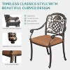 COZONY Patio Chair Set with Cushions, All-Weather Outdoor Dining Chairs, Cast Aluminum Garden Seating for Deck Backyard - 4 of 4