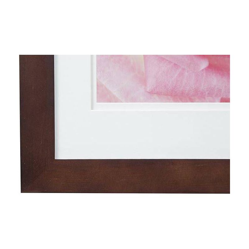 Gallery Solutions 11&#34;x14&#34; Cherry Wood Wall Picture Frame with Double White Mat 8&#34;x10&#34; Image, 4 of 6