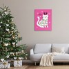 Stupell Industries Meowy Christmas Cat Pun Canvas Art - 3 of 4