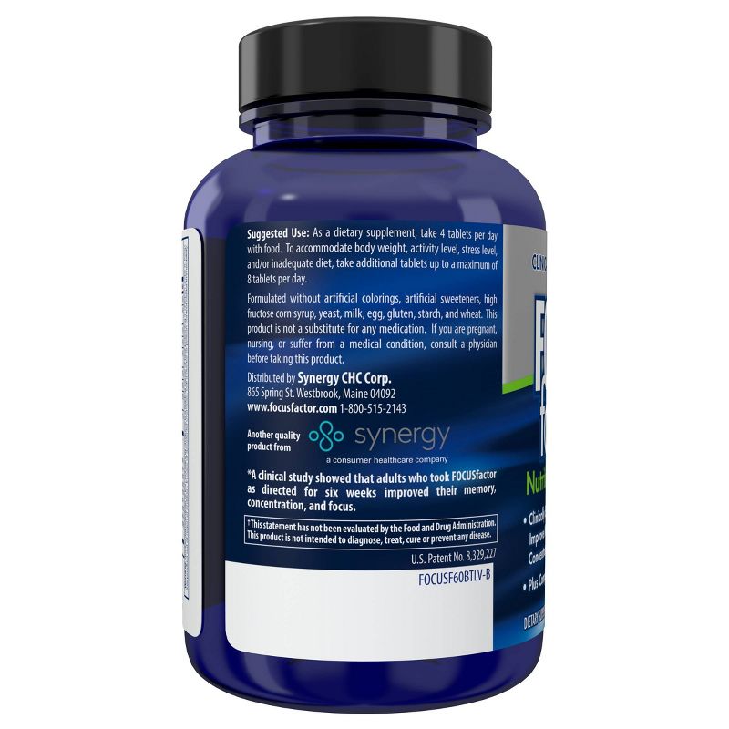 Focus Factor Brain Supplement &#38; Complete Multivitamin for Memory, Concentration and Focus - 60ct, 4 of 6