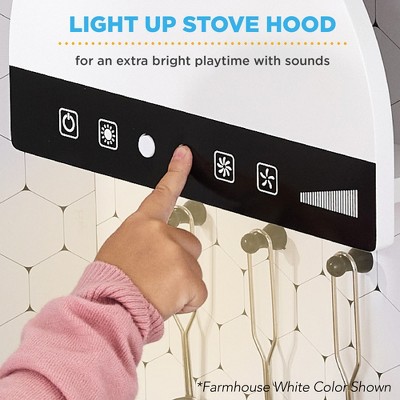 Pink Wooden Corner Kitchen Playset with Lights and Sounds
