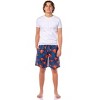 DC Comics Superman Pajamas Men's S Logo All Over Print Lounge PJ Shorts Blue - 2 of 4