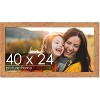 PosterPalooza | Shabby Chic Orange Picture Frame - UV Acrylic, Backing Board, Hanging Hardware Included - 2 of 4