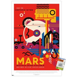 Trends International NASA - Mars Travel Poster Unframed Wall Poster Prints - 1 of 4