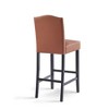 Kumasinova Modern Bar Stools Set of 2, Wipe-Clean Spill-Resistant PU Leather Counter Height Bar Stools, Solid Rubberwood, Upholstered Counter Stools - 3 of 4