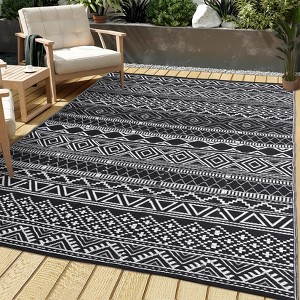 Rug Waterproof Outdoor Carpet Patio Rug Mat Reversible RV Camping Rug Plastic Straw Rug Outside Outdoor Area Rug for Patio Balcony Backyard Picnic - 1 of 4