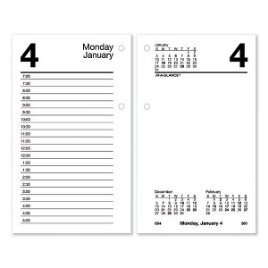 Desk Calendar Recycled Refill, 3.5 x 6, White Sheets, 12-Month (Jan to Dec): 2025 - 1 of 3