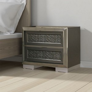 Royal Hampton Nightstand, 2 Leaf Molded Framed Drawers - 1 of 4