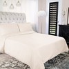 300-Thread Count Breathable Cotton Percale Solid Duvet Cover Set with Matching Pillow Shams by Blue Nile Mills - 2 of 4