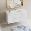Bencmate Bathroom Storage Cabinets, Modern Wall Mounted Bathroom Storage Vanity Cabinet, Soft Close Drawers, White, 47.24"*19.69"*22.44" - 3 of 4