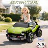 Pink Licensed Volkswagen Beetle 12V Kids Electric Ride On Car With Remote Control Led Lights Usb Music Soft Start And Horn For Toddlers Pink - 4 of 4