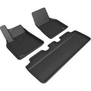 3D MAXpider KAGU Custom Fit All-Weather Floor Liner For TESLA MODEL Y 2021-2023 - 1st and 2nd Row - 1 of 4