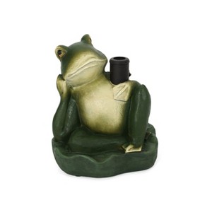 Maggift Animal Umbrella Base, Frog Design Umbrella Base with Adapter, Cute Design, Suitable for Patio, Yard, Poolside, Green, 14"*13"*15.5" - 1 of 4