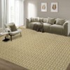 Modern Washable Non Slip Area Rugs for Living Room, Soft Contemporary Textured Throw Carpet for Bedroom Home Office - 2 of 4