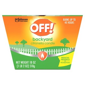 OFF! 18oz Citronella Candle Outdoor Bug Deterrent Mosquito Candle - 18oz - 1 of 4
