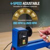 Benchtop Wood Lathe, 14" x 40", Power Wood Turning Lathe, Benchtop Wood Lathe for High Speed Sanding and Polishing of Finished Work - 3 of 4