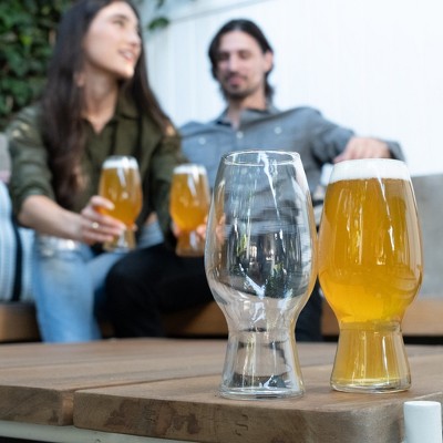 Libbey 20.8-Ounce Clear Tulip Craft Beer Glasses Set of 6