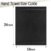Lux Decor 6 Piece Towel Set Luxury 100% Cotton Soft Absorbent Bath Towels Zero Twist Solid Bath Towel Pack - 4 of 4