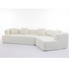 XIYUYEU Modular Sofa Minimalist Anti-wrinkle Upholstered Free Combination Couch with Pillows - 2 of 4