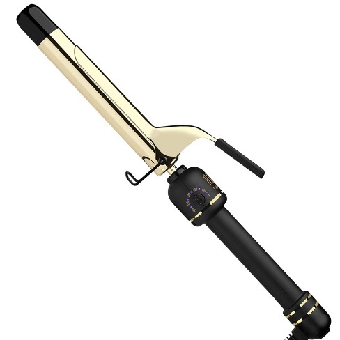 Hot Tools 24k Gold Extended Barrel Spring Curling Iron 1 With Clamp For Bouncy Curls Target