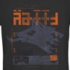 Juniors Womens Rebel Moon Wolf Badge T-Shirt - 2 of 4